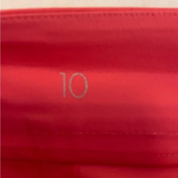 Melon colored Ann Taylor Madison skirt in size 10. Zip back with hook & eye. - Picture 4 of 5